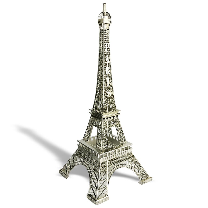 allgala 19 Inch 48CM Eiffel Tower Statue Decor Alloy Metal-Silver (EF19-86194) - Image 2